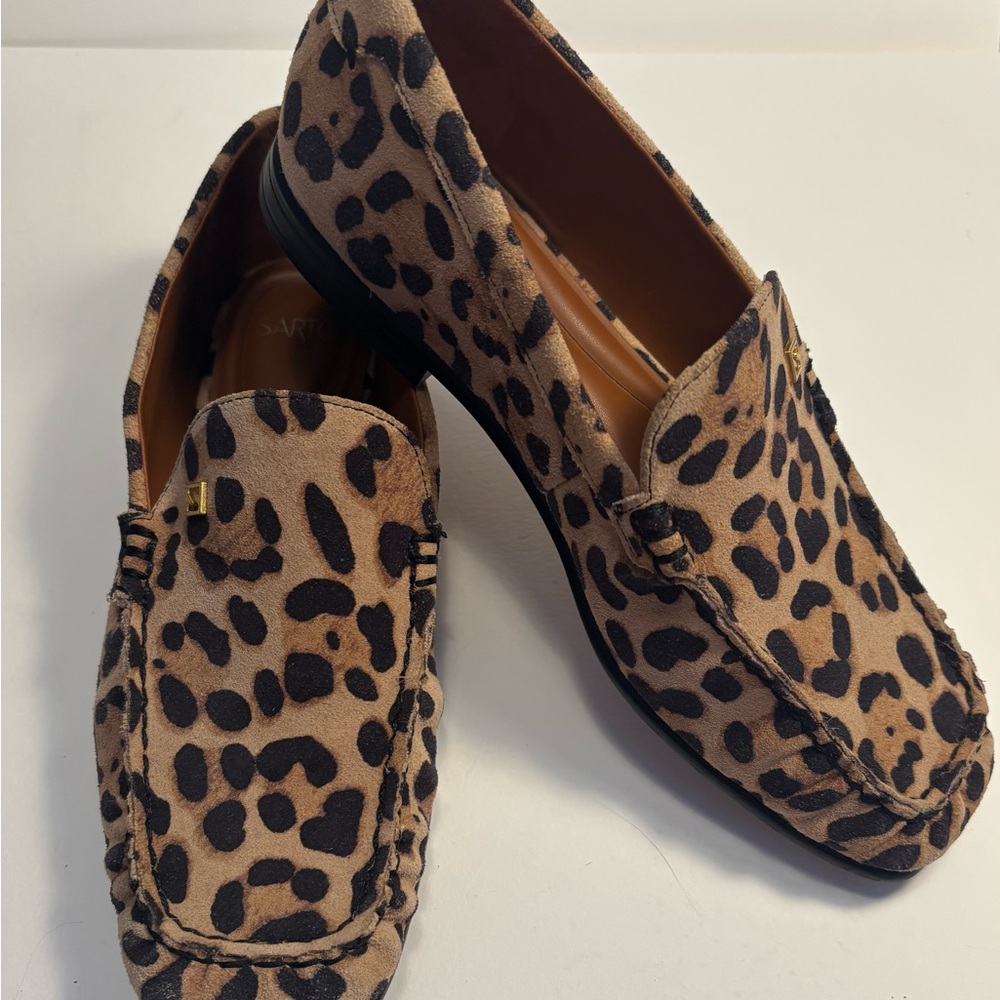 Leopard Print Loafers Sarto Size 7.5